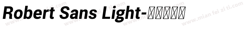 Robert Sans Light字体转换